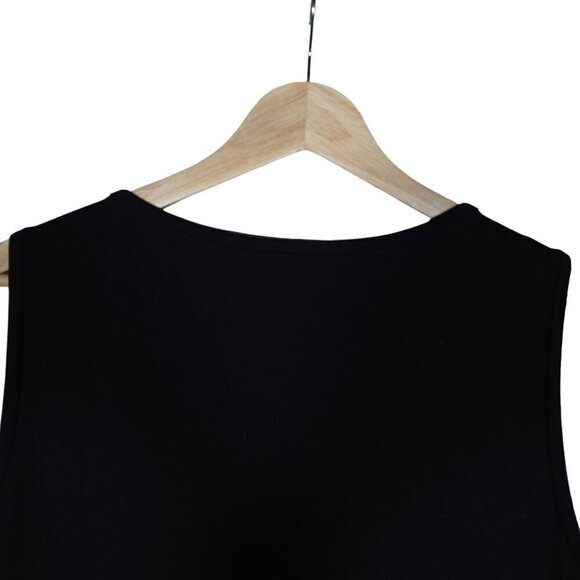 Diane von Furstenberg DVF Womens Dress 4 Black Blue Polka Dot Sleeveless Mini - Picture 10 of 15